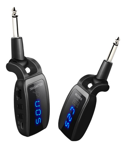 Receptor Y Transmisor De Audio, De Guitarra Negro