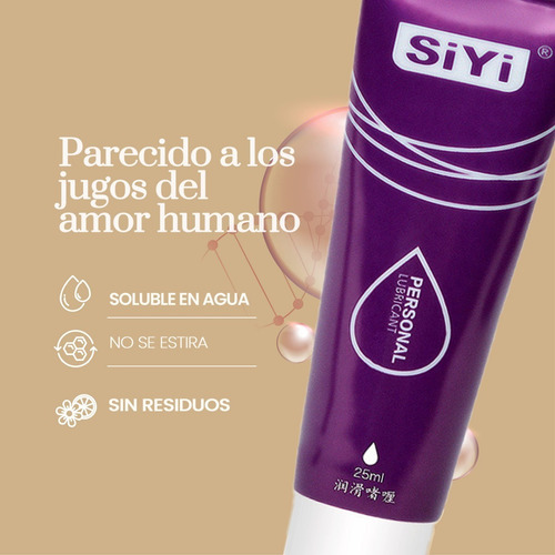 Gel Lubricante Íntimo No Graso Base Agua 25ml Gel Lubricante