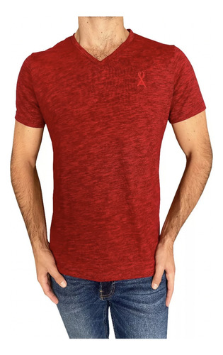 Playera Urban Cuello V Jaspeada Para Hombre. Alfani