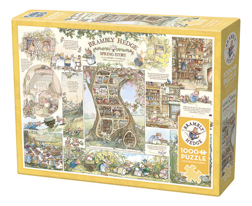 Rompecabezas Brambly Hedge Spring 1000 Pz Cobble Hill Personajes Del Bosque En Primavera
