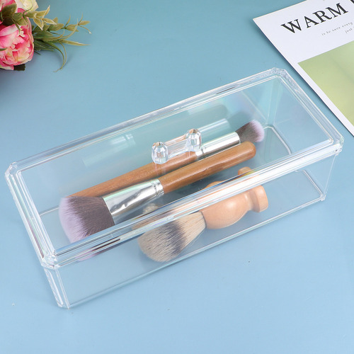 Caja De Almacenamiento De Brochas De Maquillaje Transparente