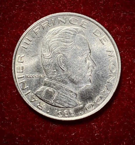 Moneda 1 Franco Principado De Mónaco 1960 Km 140 Raniero 3 (Usado)