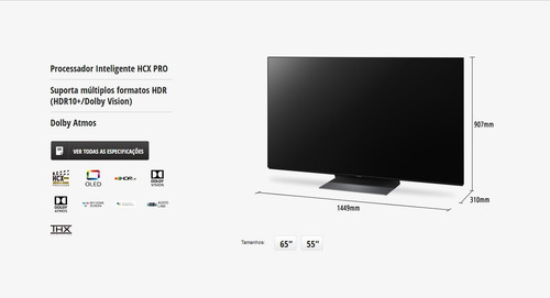 Imagem 7 de 7 de Smart Tv Panasonic Oled 65 Tc-65gz1000 4k Perfeita Garantia!
