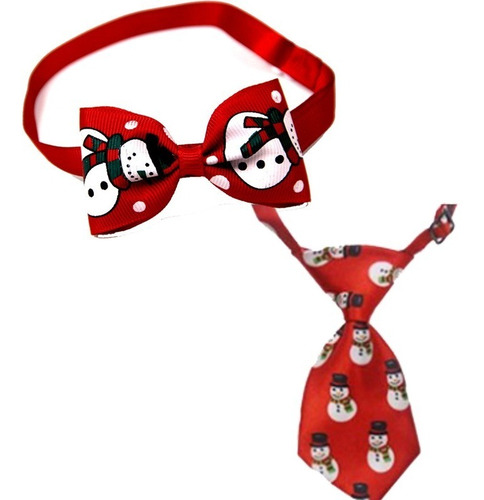 Corbata Y Moño Pajarita Navidad Perro Y Gato Christmas