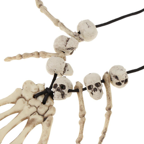 4 Cráneos Horribles Mano Collar Accesorios De Disfraces De