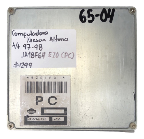 Computadora Nissan Altima A/t 97-98 Ja18f64 Ez0 (pc) (Usado)