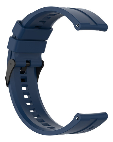 Pulseira De Silicone Compatível Com Haylou Ls5 Cor Azul-escuro Largura da pulseira 22 mm