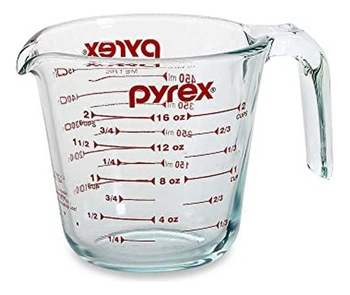 Vaso Medidor De Vidrio Pyrex Prepware De 2 Tazas