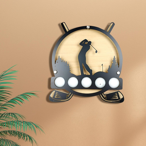 Golf Ball Display Holder Iron Novelty Simple Wall Mount