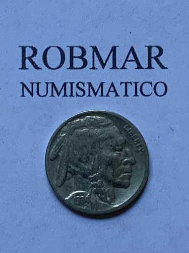 Robmar--usa-5 Cents Del Indio Y Bufalo Del Año 1934