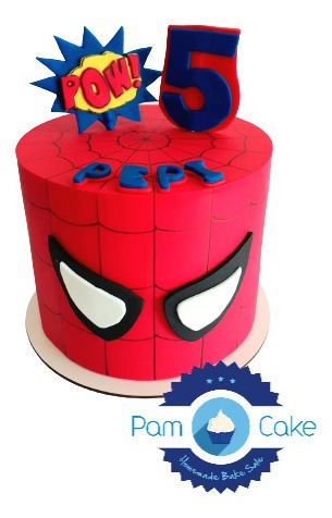 Torta Artesanal De Spiderman Personalizada Hombre Araña