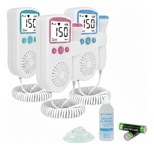 Kit Doppler Sonar Fetal Batimento Bebe Ultrassom + Gel Pilha