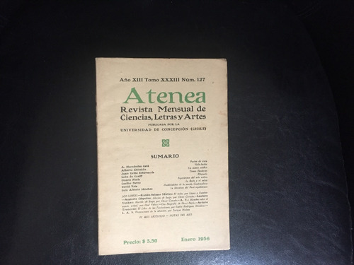 Revista Atenea Número 127 Enero 1936