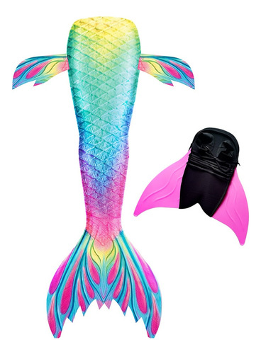 La Cola De Sirena Nadadora Para Niñas Puede Añadir Una Aleta