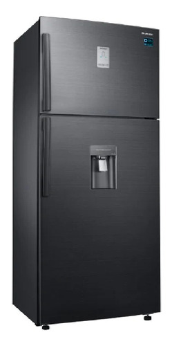 Imagen 2 de 3 de Heladera inverter no frost Samsung RT53K6645 black inox con freezer 526L 220V