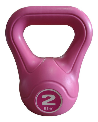 Pesas Rusas Bsfit Kettlebell Plastica 2kg Fitness Mancuerna 