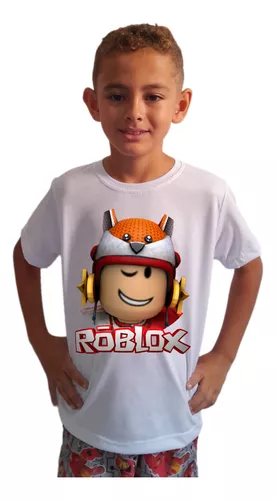 Camisa Roblox Game Jogo 100% Algodão Personagem Skin Player