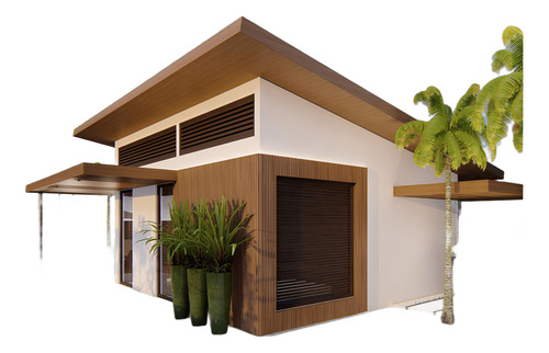 Casa Pré-fabricada Módulo Tinyhousepremium-2dormitório(36m2)