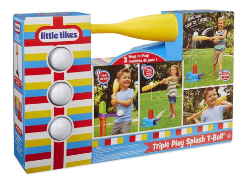 Little Tikes 3-in-1 Triple Splash T-ball Set Con 3 Bolas