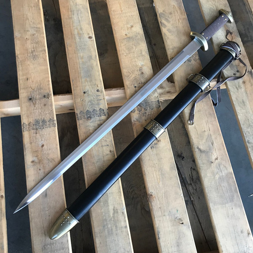 Espada Spatha Vikinga 83cm Acero Inox Funda Medieval Vikings