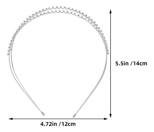 Diadema De Boda De 3 Piezas Con Diamantes De Imitación De Do