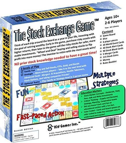 Juego De Mesa De Bolsa De Valores /familiar
