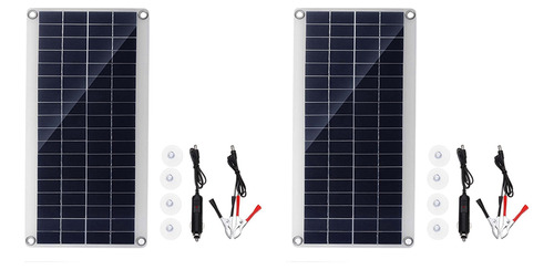 Panel Solar Portátil Cc 12/5v 300w De Carga Rápida Usb 2 Pzs