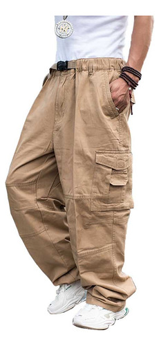 Pantalones Tipo Cargo Endy Baggy Para Hombre, Informales, Ti