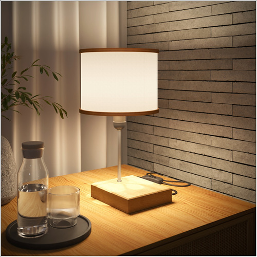 Luz Ofertamo cor marrom-claro com tela de cor bege 127V 35.5cm X 22.5cm X 19.7cm em diâmetro