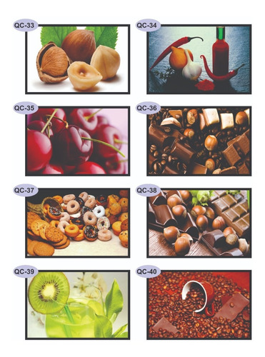 Imagem 6 de 10 de 5 Pôsters Cartaz Cozinha Gourmet Para Emoldurar 40x30cm