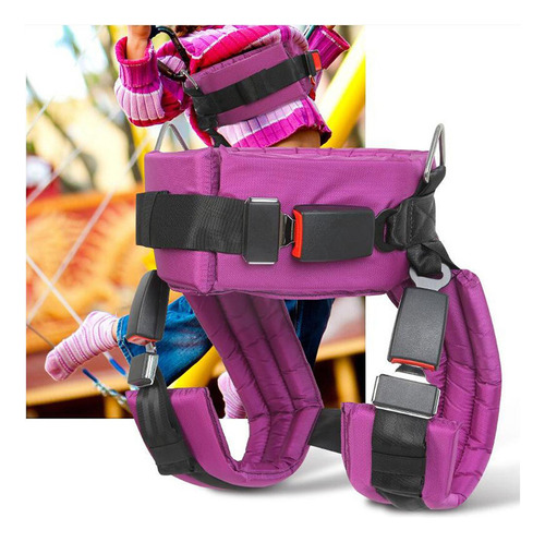 Equipo De Iones De Arnés De Trampolín Bungee De Púrpura S