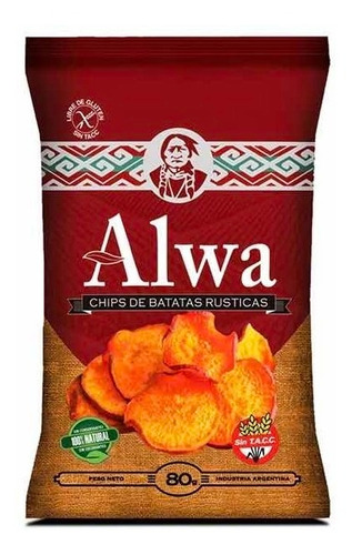 Chips De Batatas Rusticas Alwa 80g Sin Tacc 100% Natural