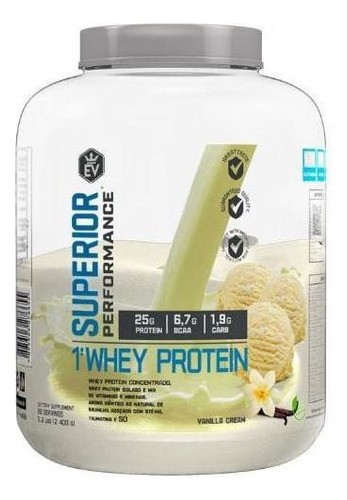 Whey Protein Concentrada E Isolada 2,4kg Evo-vanilla Cream