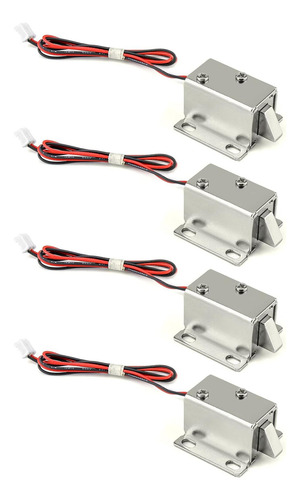 Bloqueo De Solenoides Electromagnético Qwork, 4 Pcs Mini Caj