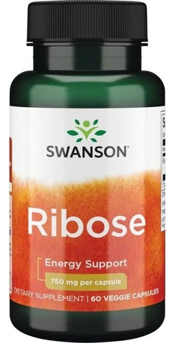 Ribose 60 Veggie Caps 750 Mg Por Capsula Para Deportistas 