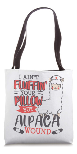 Bolsa De Tela Enfermera De Cuidado De Heridas Alpaca Funny L