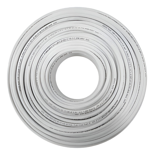 Cable Eléctrico Blanco 18 Awg Rollo De 100 Mts Marca Argos