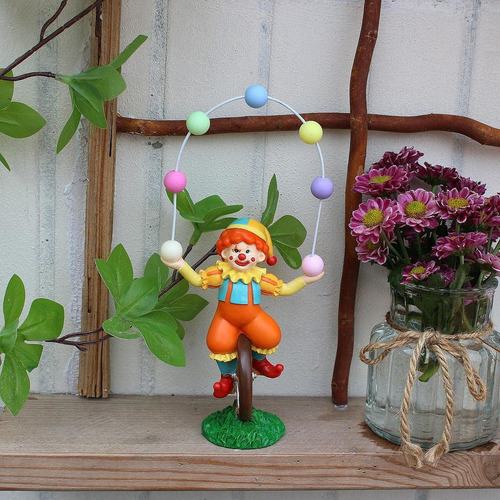 Figura De Acrobático De Resina, Micropaisaje Decorativo