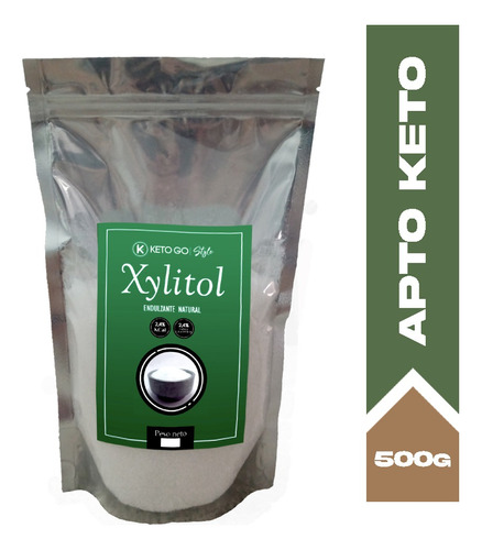 Xilitol Xylitol X 500grs. Natural 100% Puro / Apto Diabético
