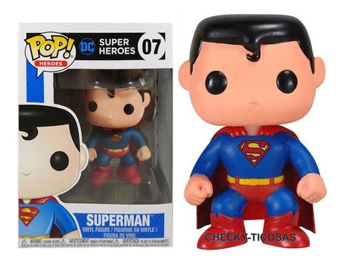 Funko Pop Superman  # 07 * Dc Super Heroes