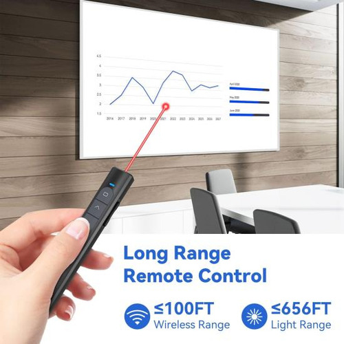 Presentación Clicker Presentador Remoto Inalámbrico, Powerpo