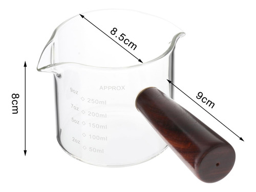 Jarra Medidora De Vidrio Para Café Expreso, Taza Para ,