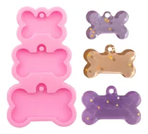 Comprar Forma Molde Silicone Artesanato Chaveiro Ossinho Osso Triplo