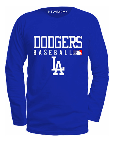 Playera Manga Larga Los Angeles Dodgers - Beisbol