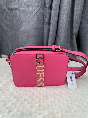 Bolsa Guess Original Crossbody Fucsia Lisa Oro Fucsia