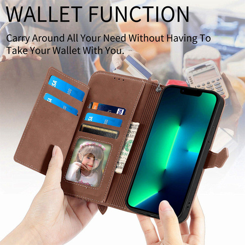 Funda De Piel Etfast Wallet For Teléfono Sharp