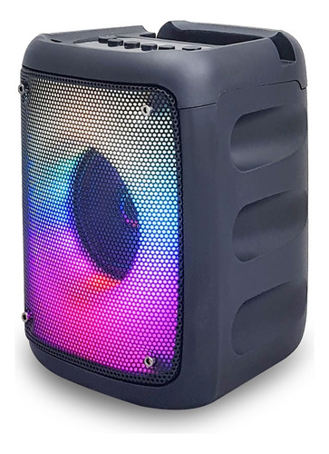 Parlante Bluetooth Con Panel Led Rgb Usb Mic Fm