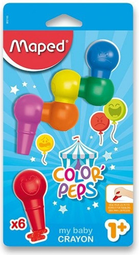 Crayolas Maped Color Peps Baby X6 Serviciopapelero