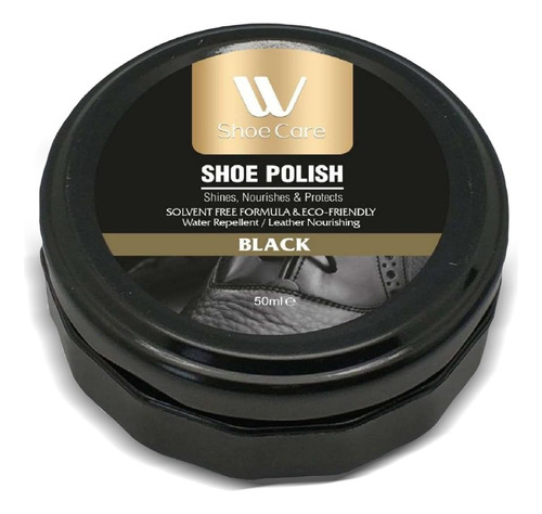 W Shoe Care Esmalte Negro Para Botas Y Zapatos, 1.7 Fl Oz, N