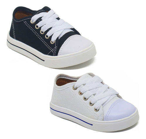 Combo 2 Pares Tênis Masculino Infantil Menino Escolar